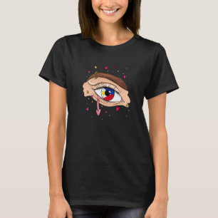 Eyes With Philippines Flag for Philippine People F T-Shirt