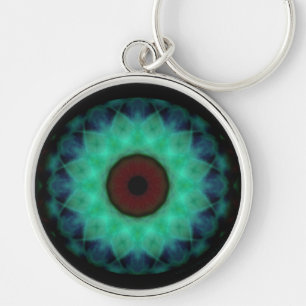 Eyesore Teal Evil Eye Keychain