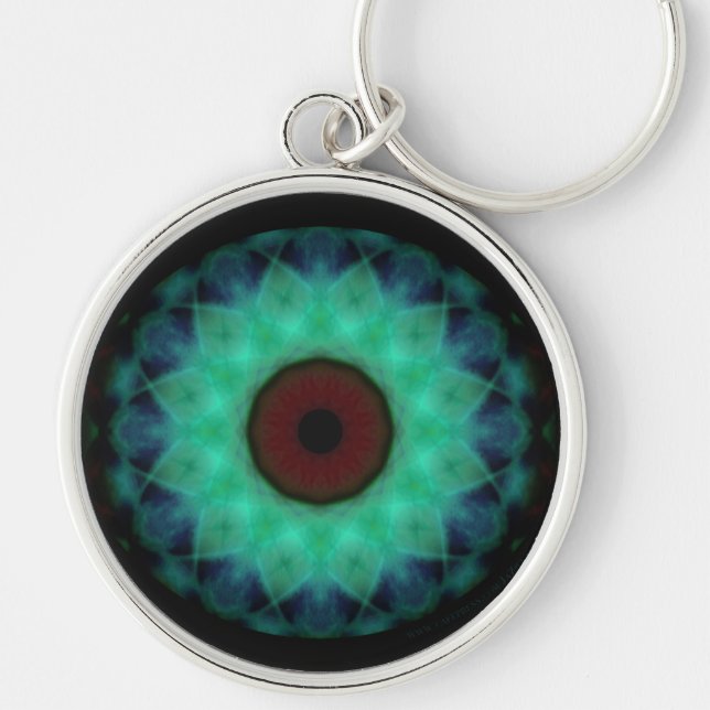 Eyesore Teal Evil Eye Keychain (Front)