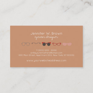Eyewear Optic Glasses Business Card