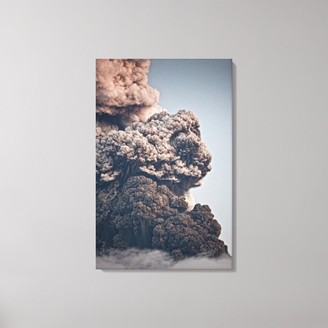 Eyjafjalljokull Volcanic Eruption Canvas Print (Front)
