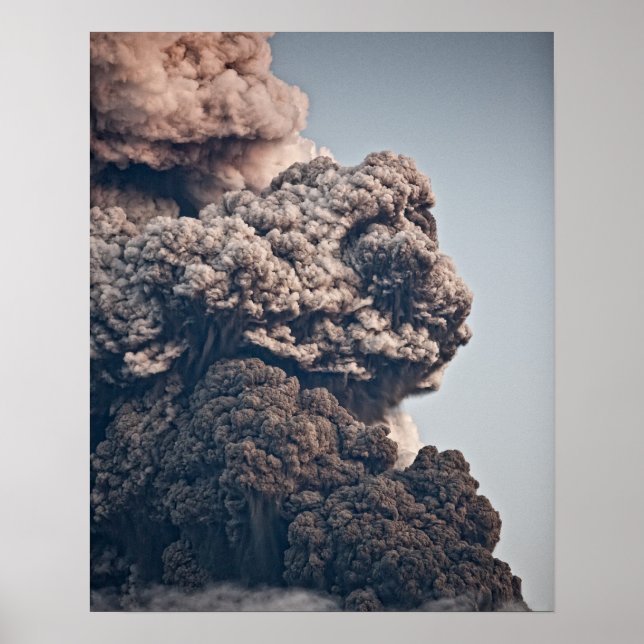 Eyjafjalljokull Volcanic Eruption Poster (Front)