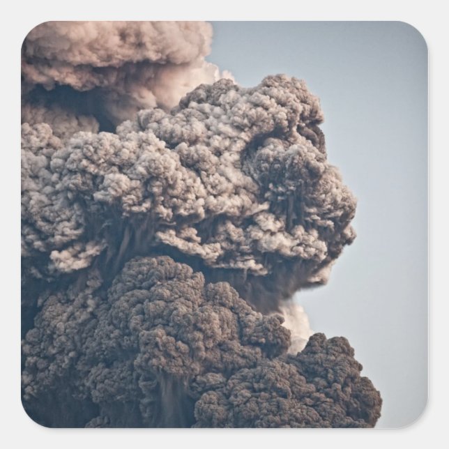 Eyjafjalljokull Volcanic Eruption Square Sticker (Front)