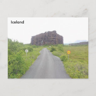 Eyjan, Ásbyrgi, North of Iceland Postcard