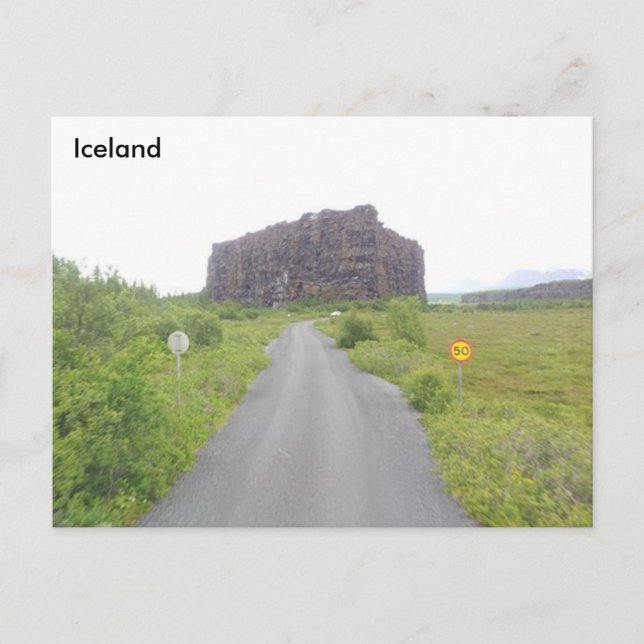 Eyjan, Ásbyrgi, North of Iceland Postcard (Front)