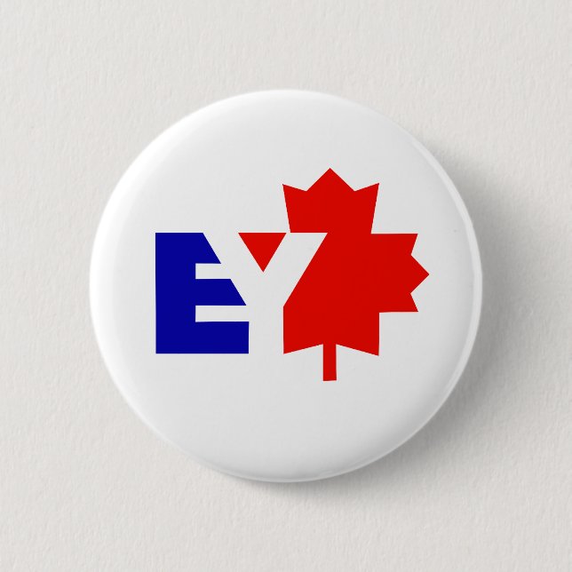 eylogo 2 inch round button (Front)