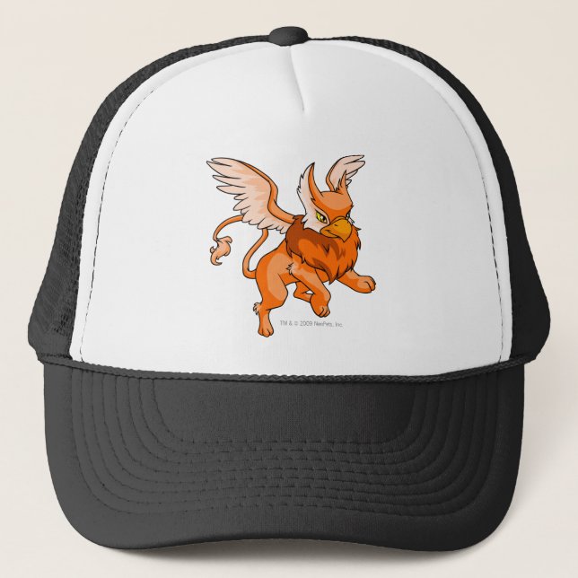 Eyrie Orange Trucker Hat (Front)