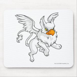 Eyrie White Mouse Pad