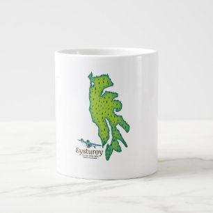Eysturoy Faroe Islands Travel map Large Coffee Mug