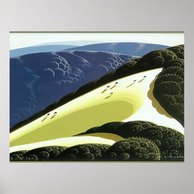 Eyvind Earle -  Sierra Madre Foothills - Magic Rea Poster (Front)