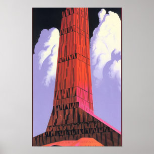 Eyvind Earle - Thunder into the Distance - 1997; Poster
