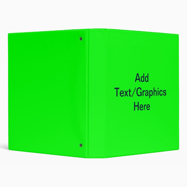 EZ-C Bright Green 3 Ring Binder (Background)
