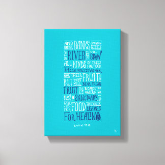 Ezekiel 47:12 - "Feuilles pour la guérison" Toile