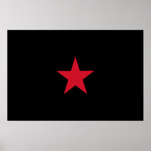 Ezln, Colombia flag Poster