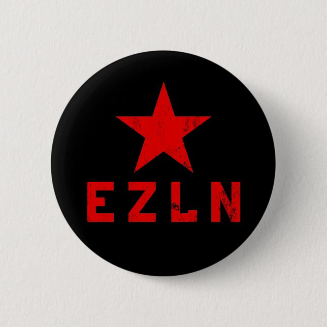 EZLN - Ejército Zapatista de Liberación Nacional 2 Inch Round Button (Front)