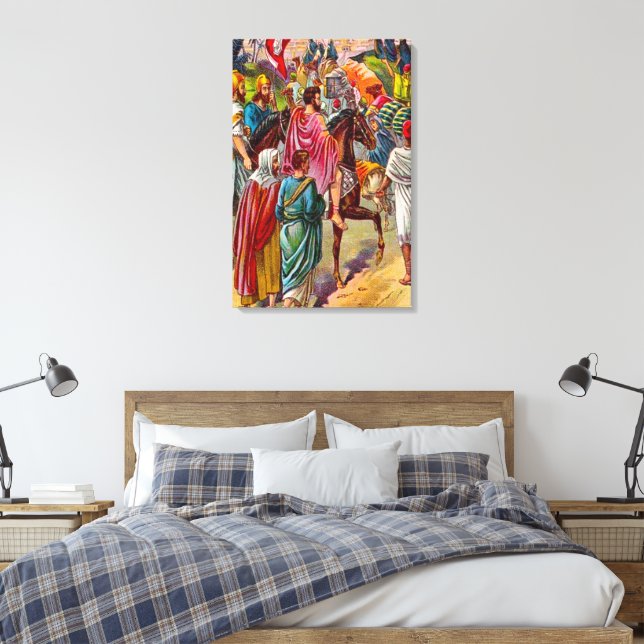 Ezra 1 Returning to Jerusalem Canvas (Insitu(Bedroom))