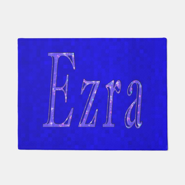 Ezra, Name Logo, Doormat (Front)