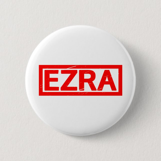 Ezra Stamp 2 Inch Round Button (Front)