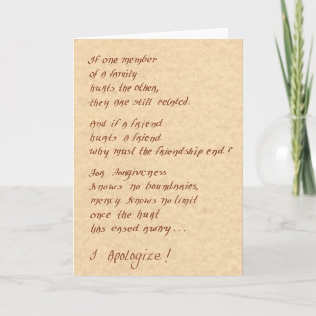 F08: Apology Card (Front)