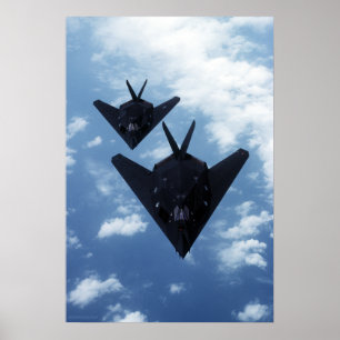 F117A's in flight Poster