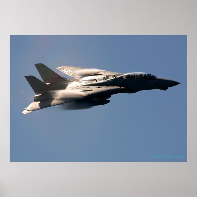 F14 Over the Mediterranean Poster (Front)