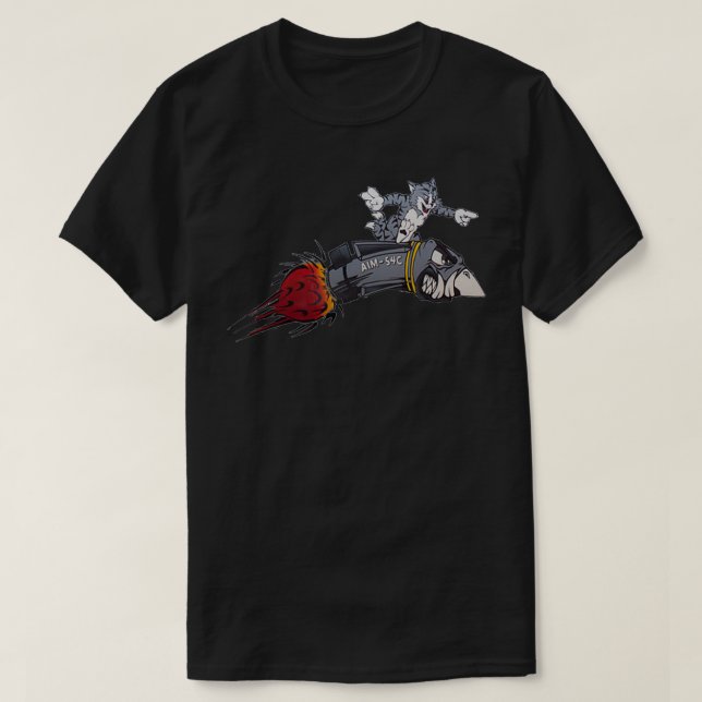F14 Tomcat Nose Art  T-Shirt (Design Front)