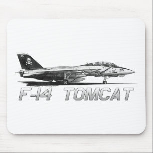 F14 Tomcat VF-103 Jolly Rogers - drawing Mouse Pad