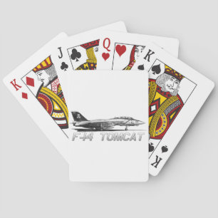 F14 Tomcat VF-103 Jolly Rogers - drawing Playing Cards