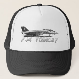 F14 Tomcat VF-103 Jolly Rogers - drawing Trucker Hat