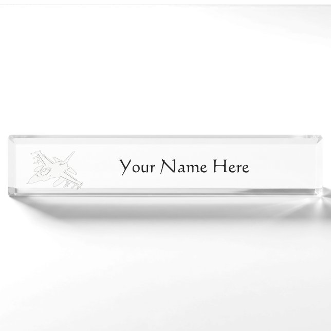 F16 Desk Nameplate (Front)