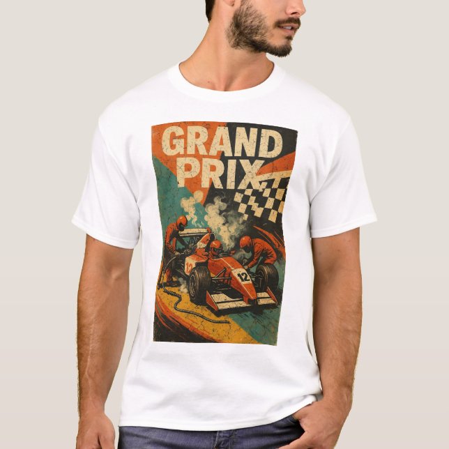 F1 grand prix t-shirt casual (Front)