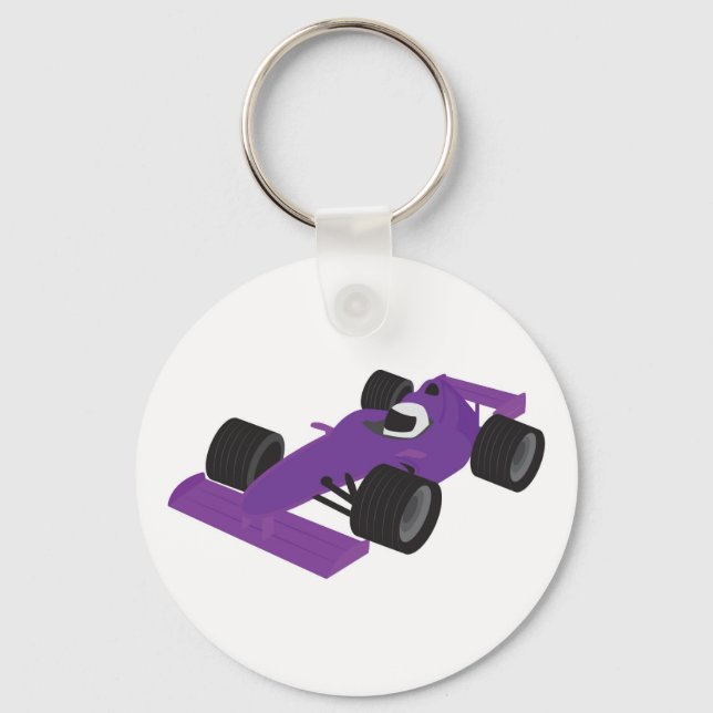 F1 Race Car Keychain (Front)