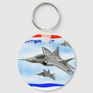 F22 Raptor fighter jet Keychain