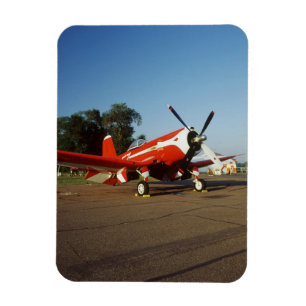 F2G-1D Super Corsair airplane at an air show in Magnet
