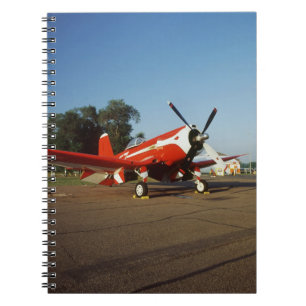F2G-1D Super Corsair airplane at an air show in Notebook