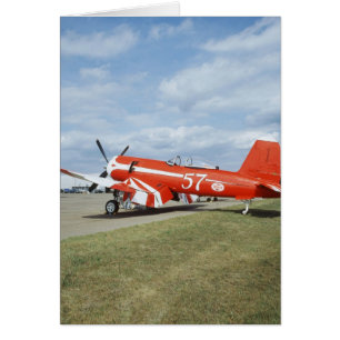 F2G-1D Super Corsair airplane at the air show in