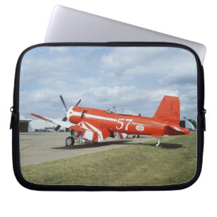 F2G-1D Super Corsair airplane at the air show in Laptop Sleeve