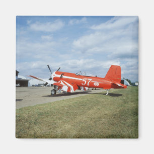 F2G-1D Super Corsair airplane at the air show in Magnet