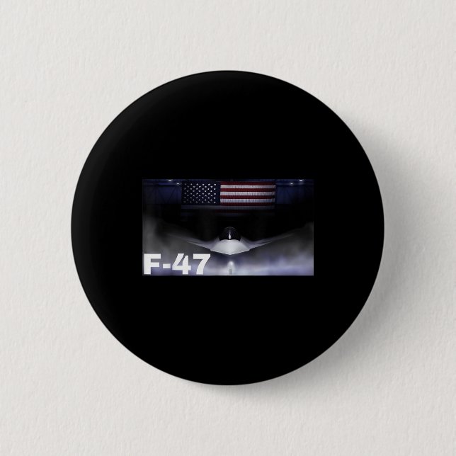 F47 Fighter Jet F-47 Jet Fighter Aircraft  2 Inch Round Button (Front)
