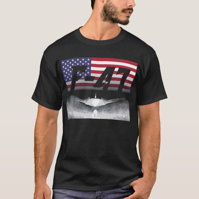 F47 Fighter Jet F-47 Jet Fighter Aircraft F-47 T-Shirt (Front)