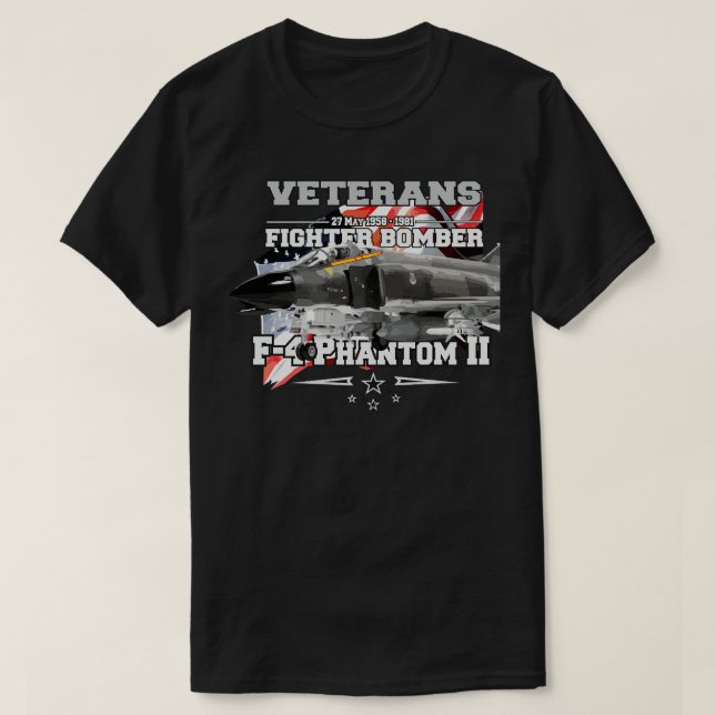 F4 Phantom II supersonic jet interceptor T-Shirt (Design Front)