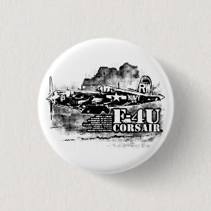 F4U CORSAIR 1 INCH ROUND BUTTON