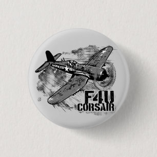 F4U CORSAIR 1 INCH ROUND BUTTON