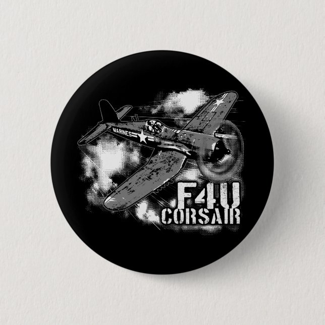 F4U CORSAIR 2 INCH ROUND BUTTON (Front)