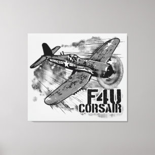 F4U CORSAIR CANVAS PRINT