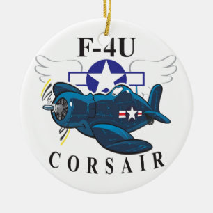 f4u corsair ceramic ornament