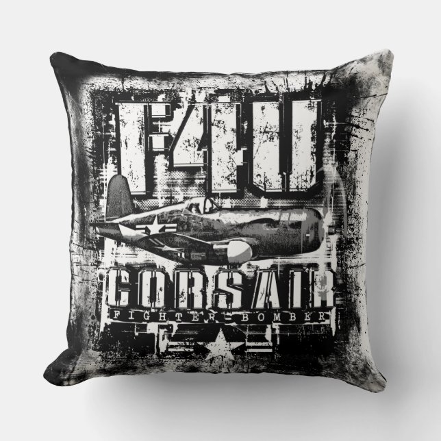 F4U CORSAIR THROW PILLOW (Front)