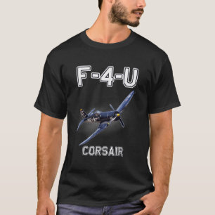 F4u Corsair Warbird Wwii Military Aircraft T-Shirt