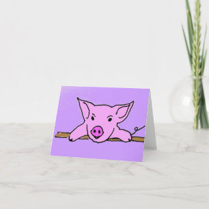 F6- Cute pig note cards