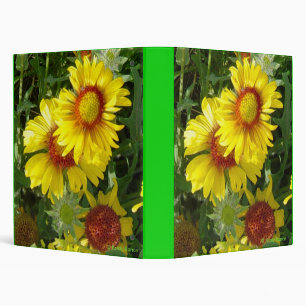 F6 Yellow Wildflowers Binder